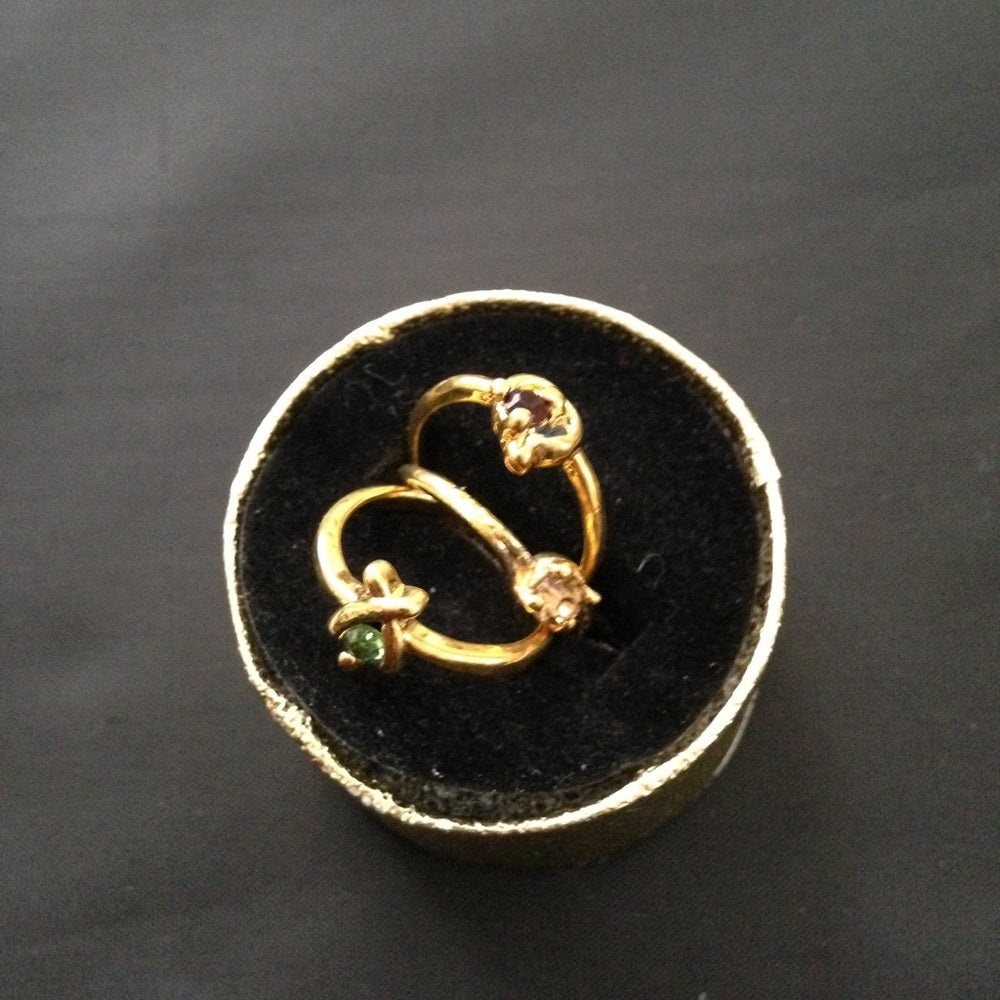 Vintage 3pc Gold Tiny Rings (size 5-6)