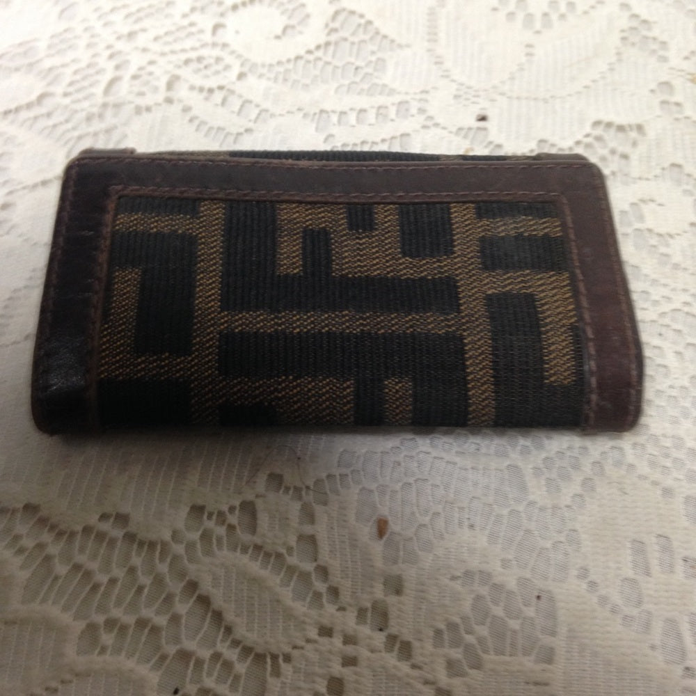 Fendi Italy, Zucca Pattern 4-hooks Key Case