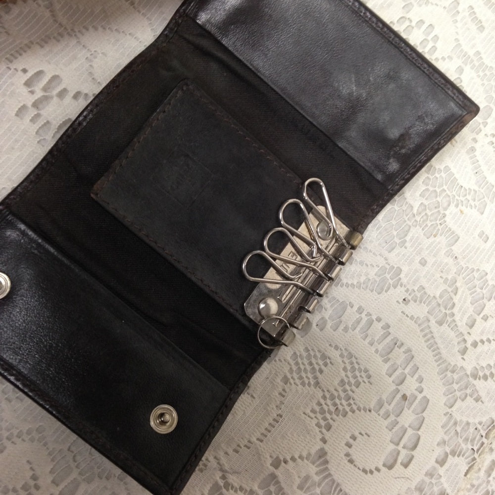 Fendi Italy, Zucca Pattern 4-hooks Key Case