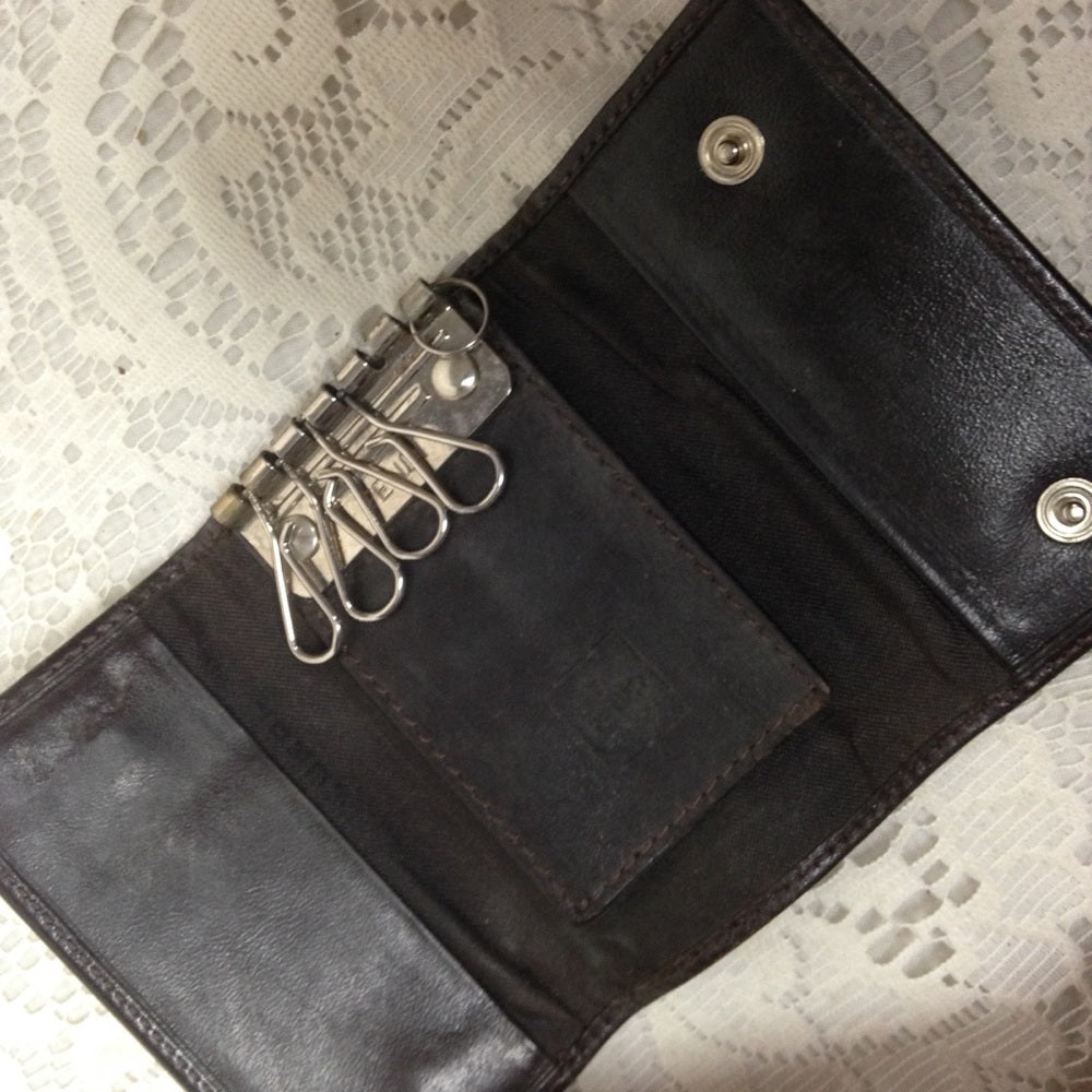 Fendi Italy, Zucca Pattern 4-hooks Key Case