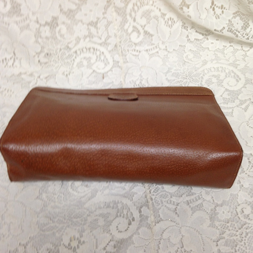 Valentino Garavani Tan Leather Mens Clutch
