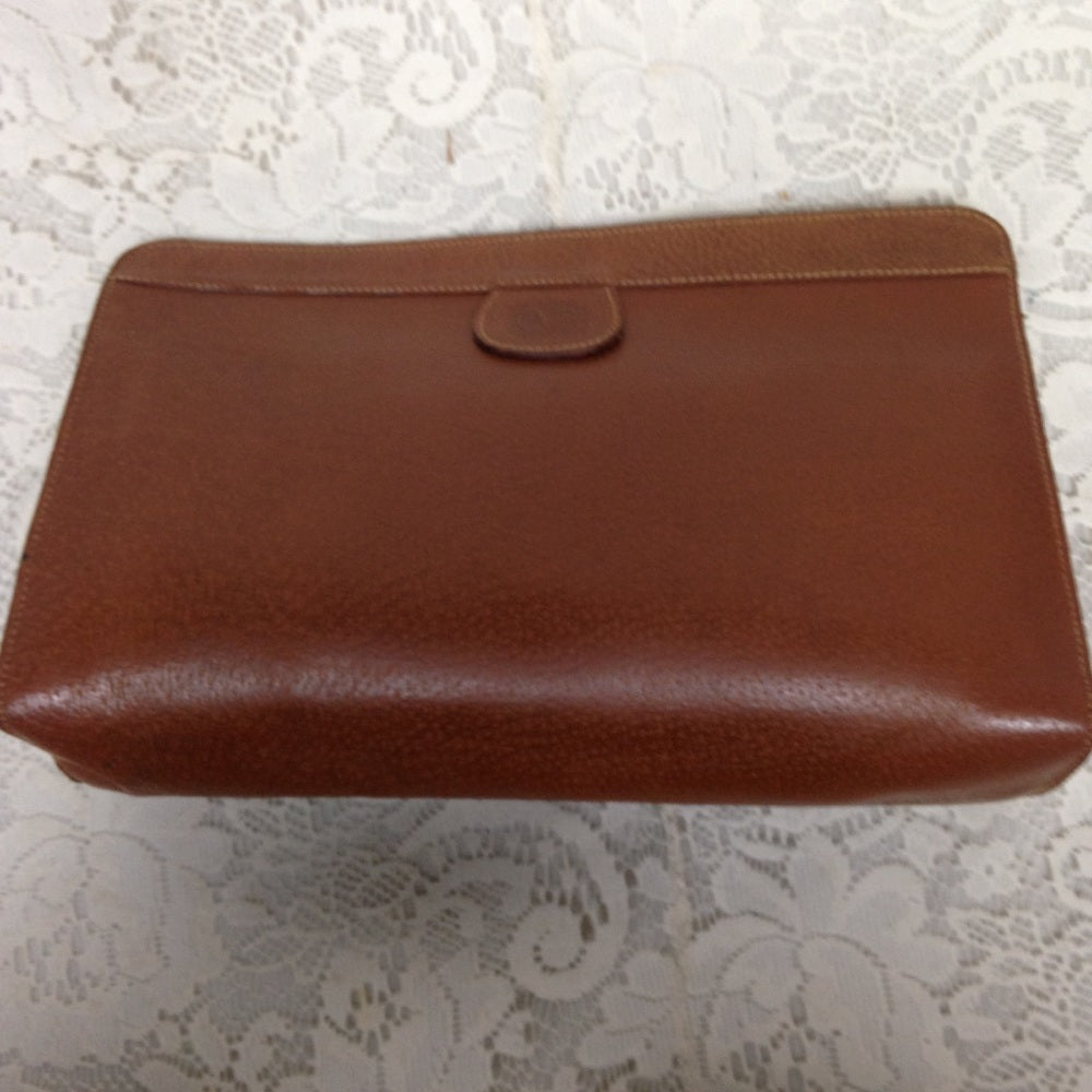 Valentino Garavani Tan Leather Mens Clutch