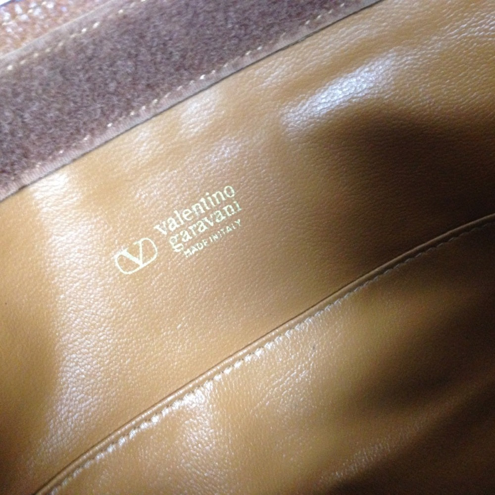 Valentino Garavani Tan Leather Mens Clutch