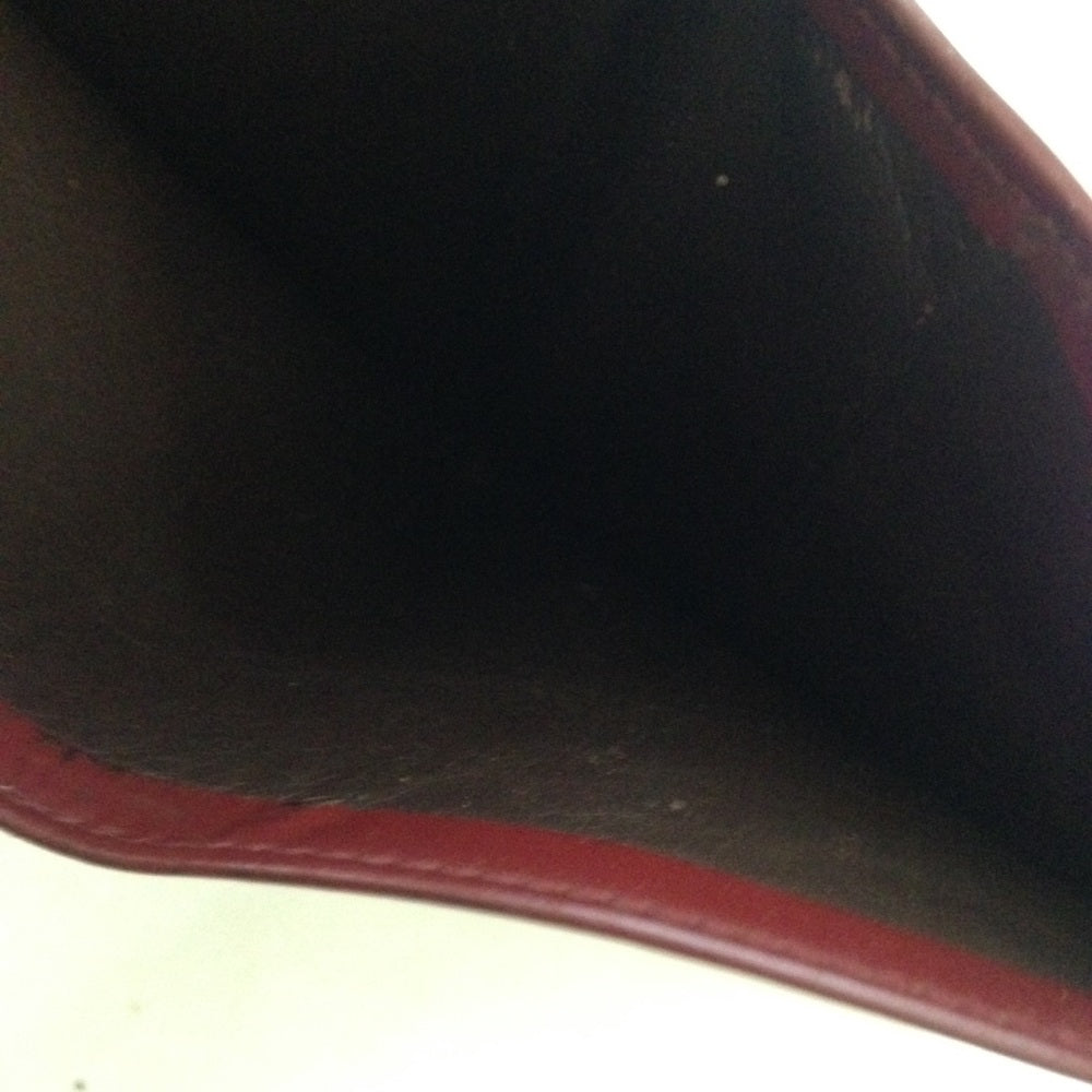 Authentic, Gucci Burgundy Enamel Trifold Wallet