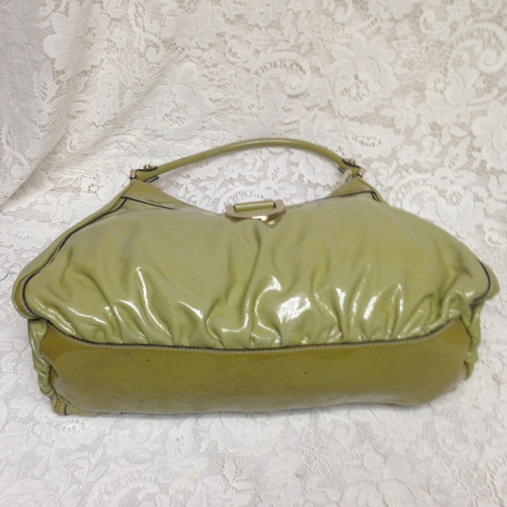 Gucci Green Patent Leather Shoulder Bag
