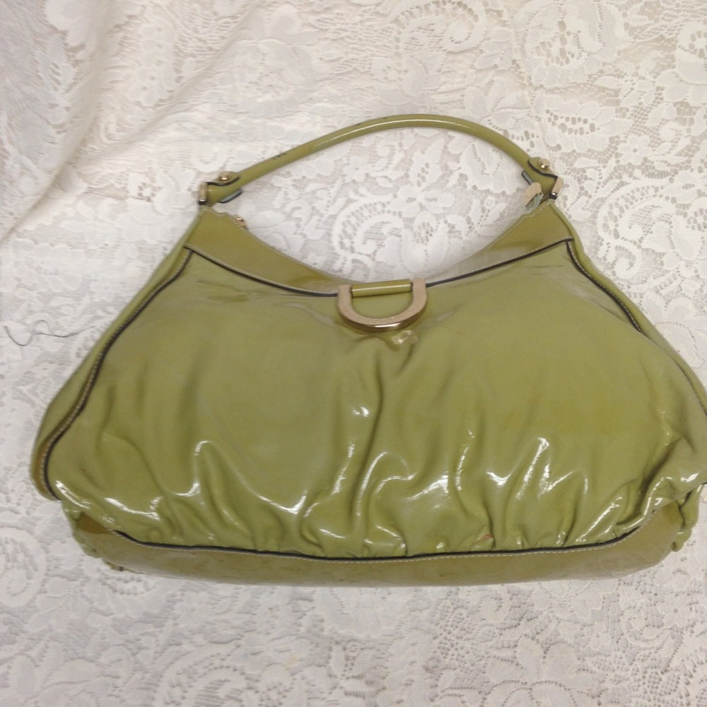 Gucci Green Patent Leather Shoulder Bag