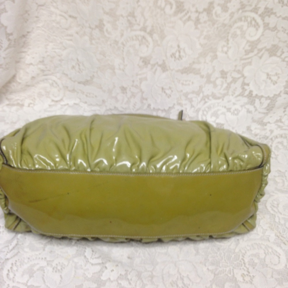 Gucci Green Patent Leather Shoulder Bag