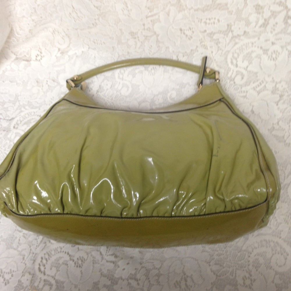Gucci Green Patent Leather Shoulder Bag
