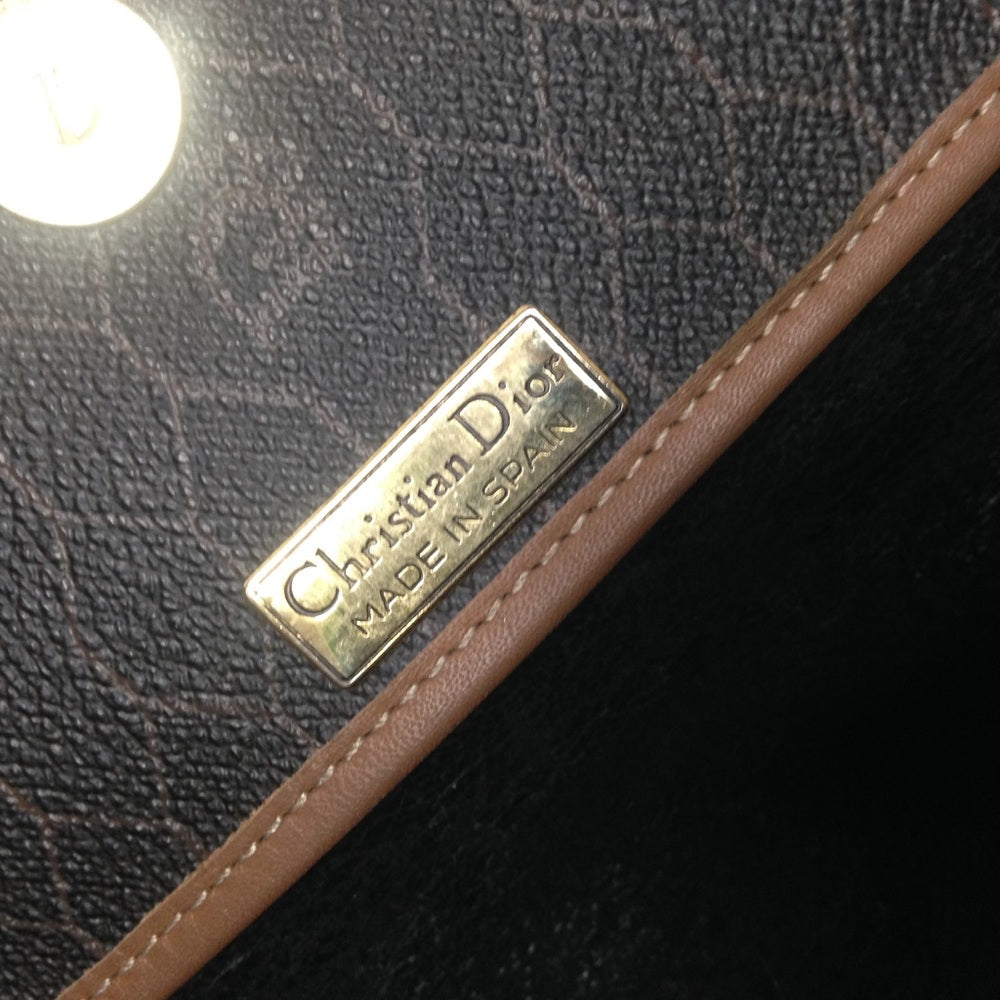 Vintage Christian Dior Coated Canvas Crossbody