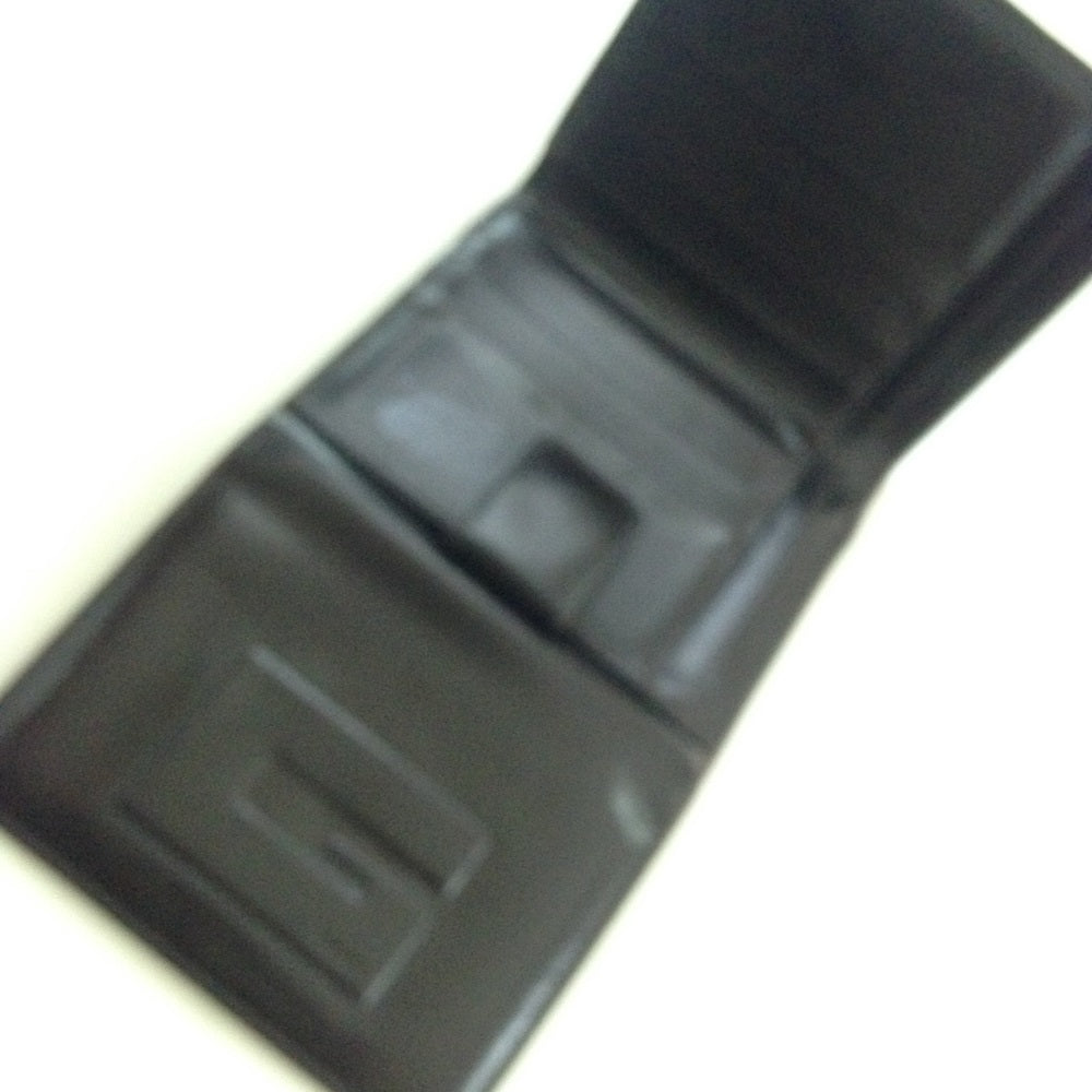 Authentic, Gucci Dark Brown Enamel Trifold Wallet