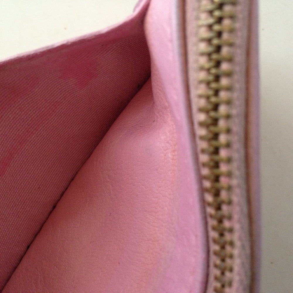 Jimmy Choo Pink Leather-Silver Star Coin-key Walle