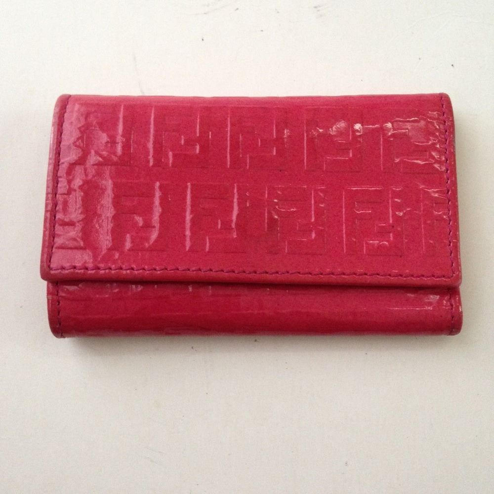 Fendi Red Vernis 6 Hooks Key Case