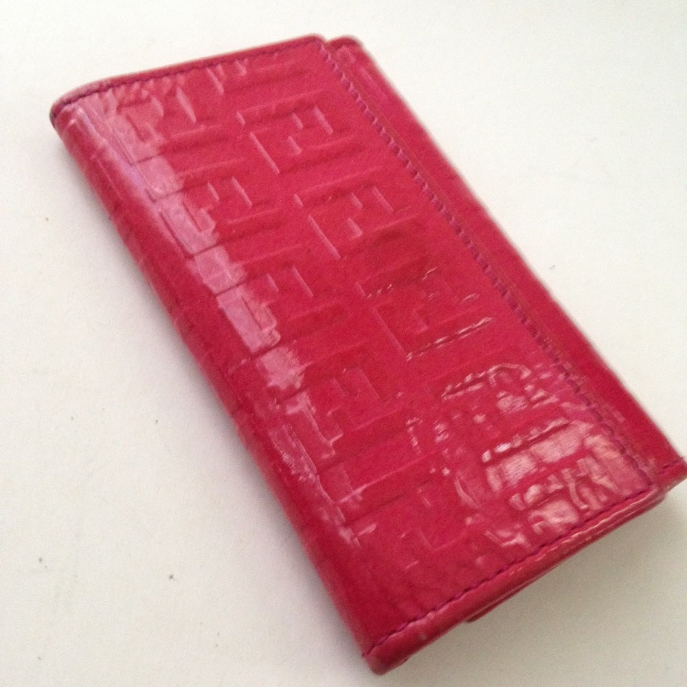 Fendi Red Vernis 6 Hooks Key Case