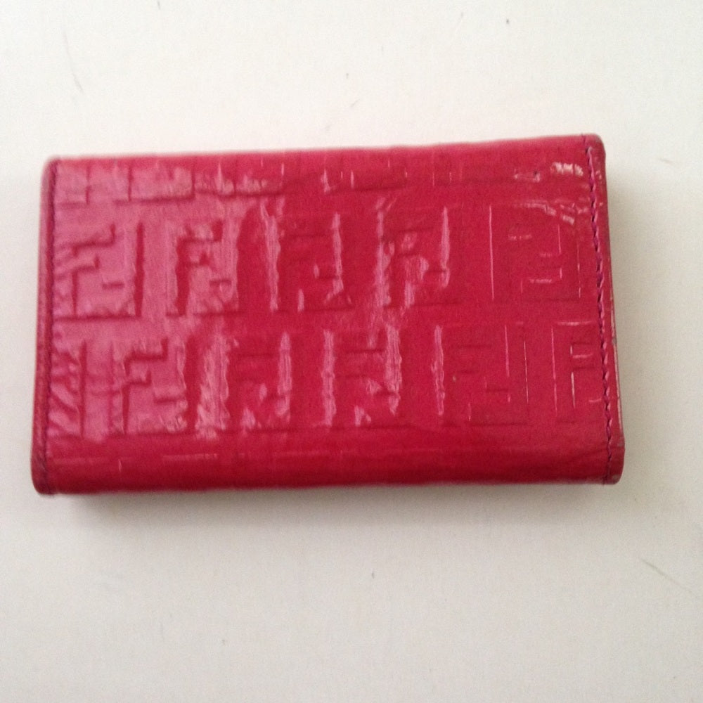 Fendi Red Vernis 6 Hooks Key Case