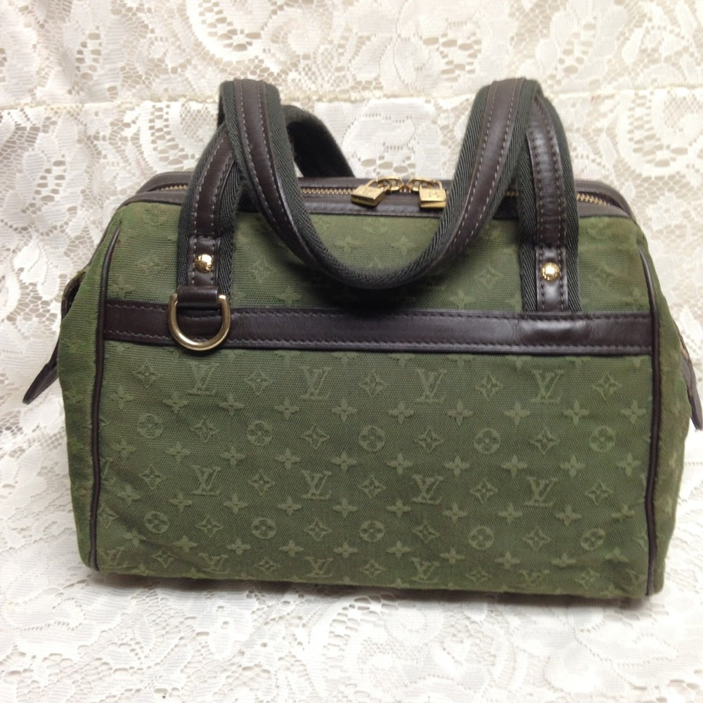 Louis Vuitton Mini Lin Green Josephine PM Handbag