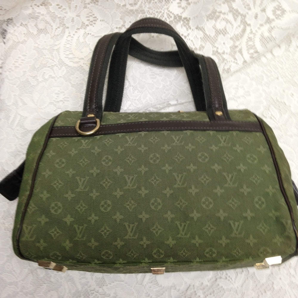 Louis Vuitton Mini Lin Green Josephine PM Handbag