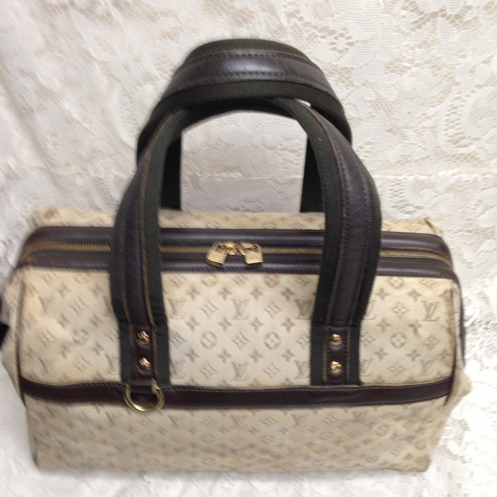 Louis Vuitton Mini Lin Beige Josephine GM Handbag