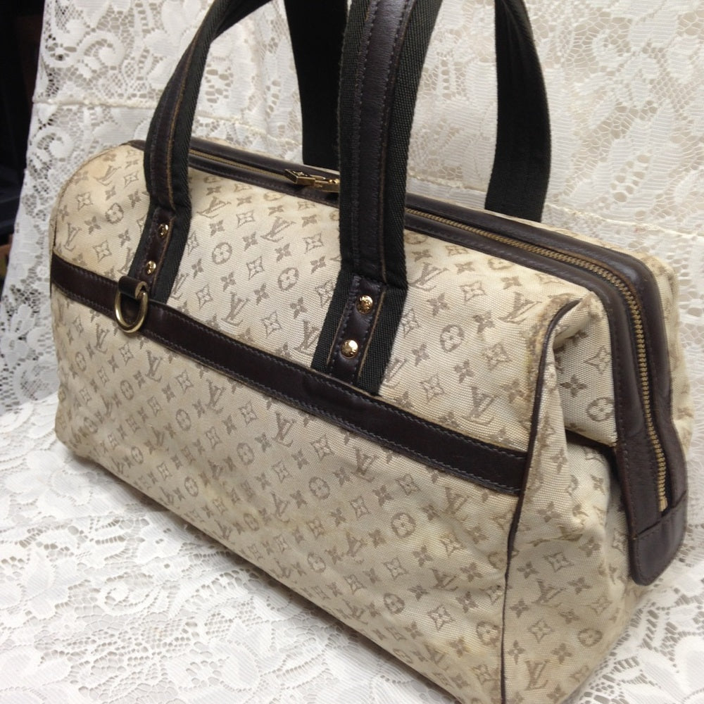Louis Vuitton Mini Lin Beige Josephine GM Handbag