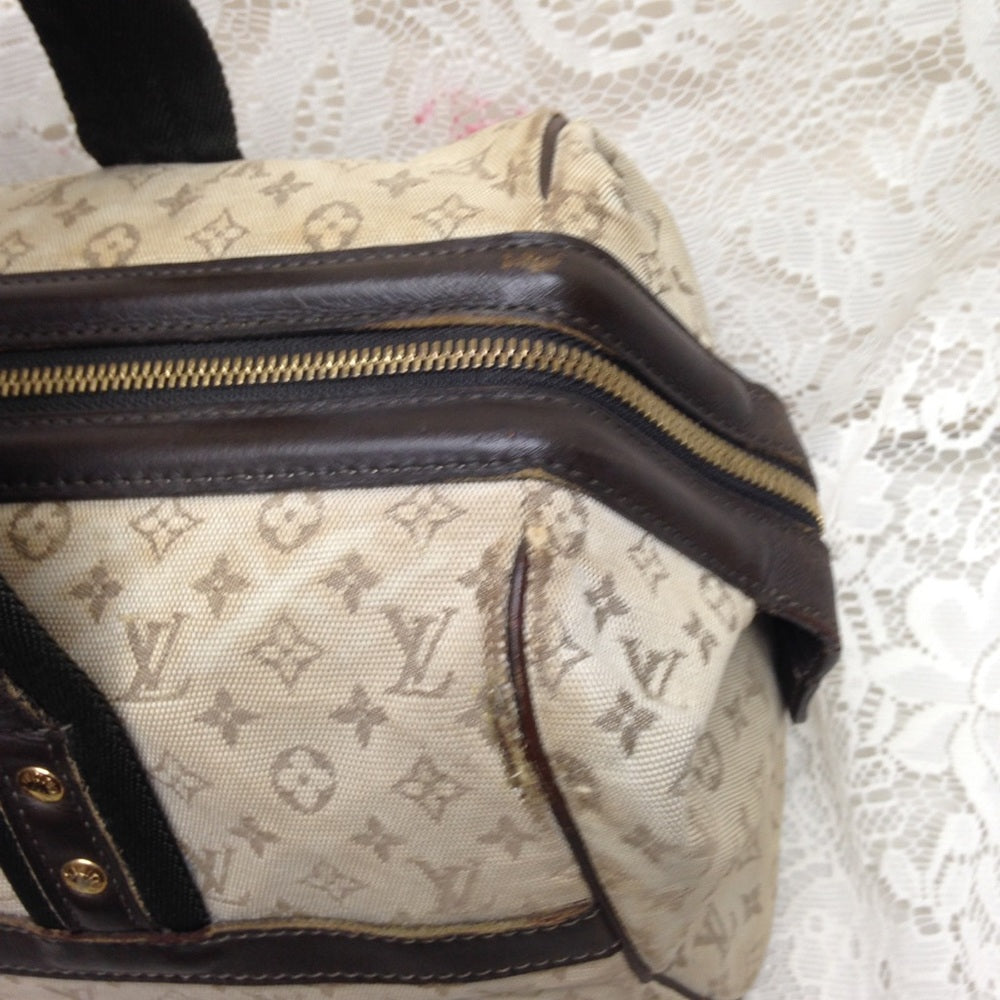 Louis Vuitton Mini Lin Beige Josephine GM Handbag