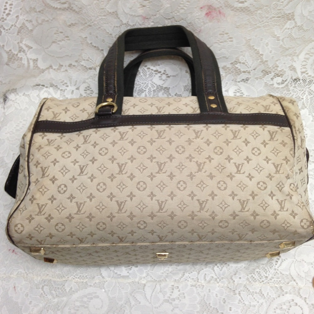 Louis Vuitton Mini Lin Beige Josephine GM Handbag