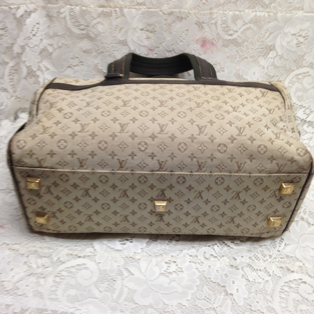 Louis Vuitton Mini Lin Beige Josephine GM Handbag