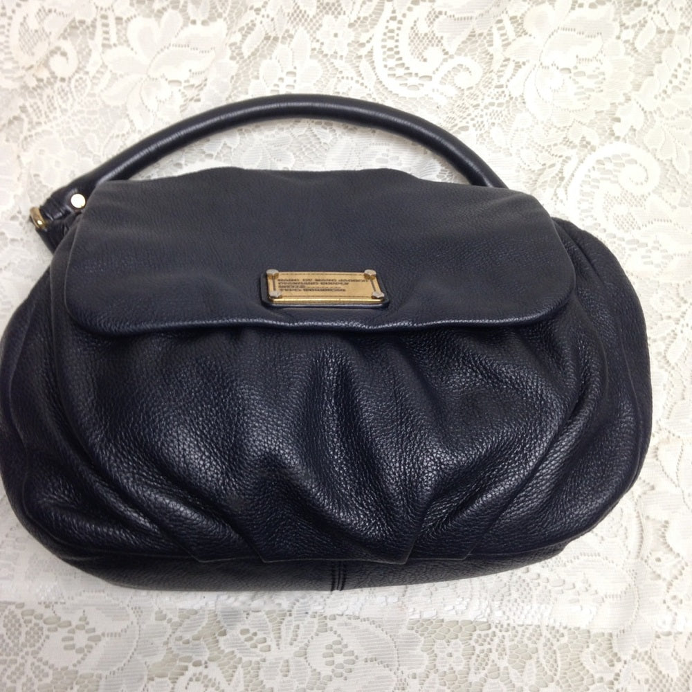Marc by Marc Jacobs Black Pebble Leather Handbag