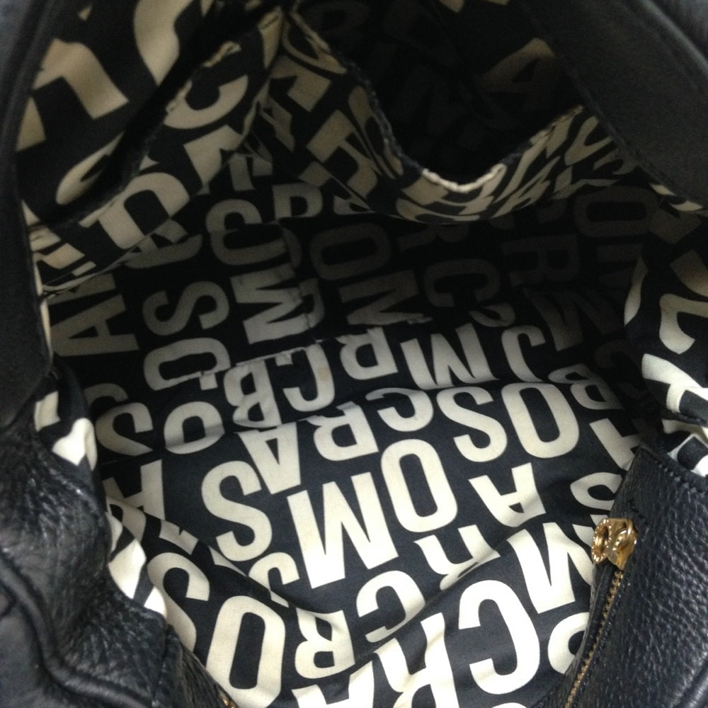 Marc by Marc Jacobs Black Pebble Leather Handbag