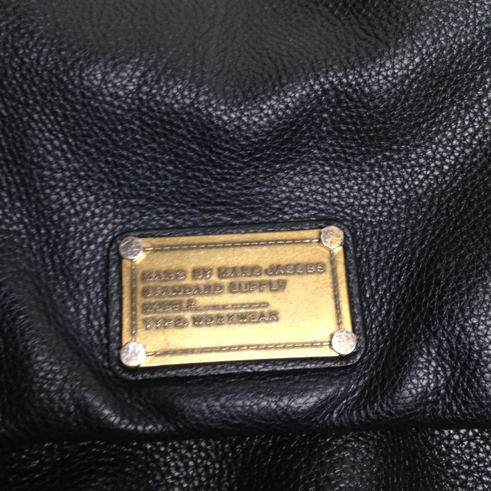 Marc by Marc Jacobs Black Pebble Leather Handbag
