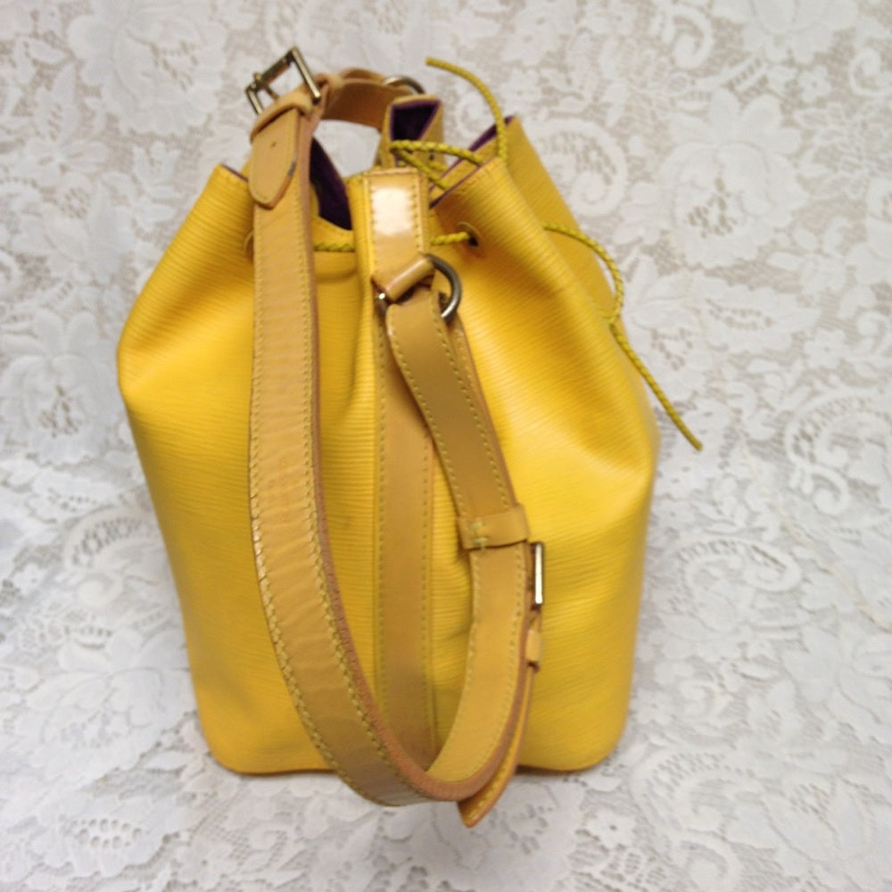Louis Vuitton Yellow Epi Leather Noe PM Shoulder B