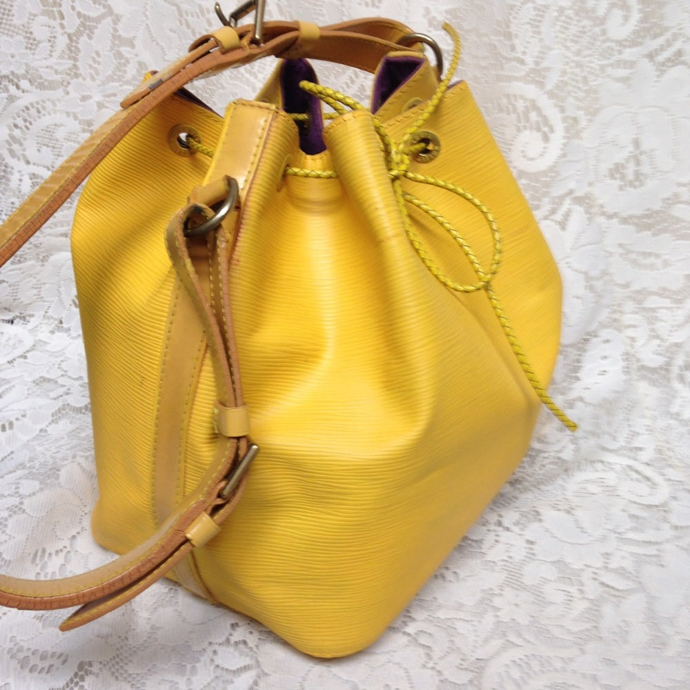 Louis Vuitton Yellow Epi Leather Noe PM Shoulder B