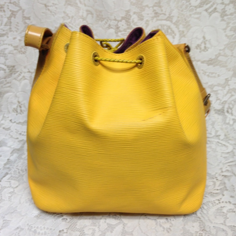 Louis Vuitton Yellow Epi Leather Noe PM Shoulder B