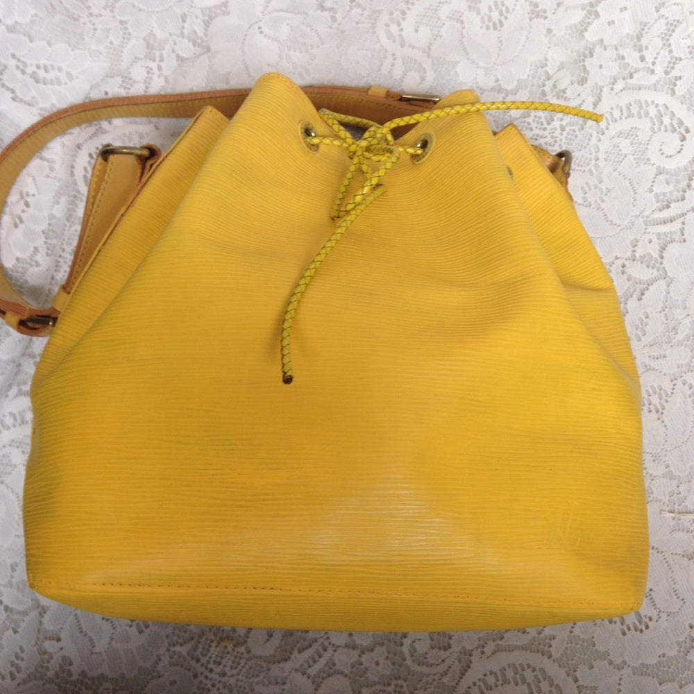 Louis Vuitton Yellow Epi Leather Noe PM Shoulder B