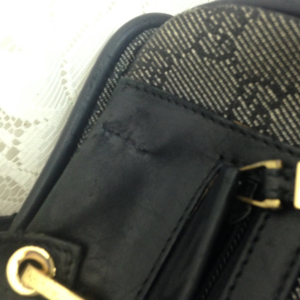 Vintage Gucci Italy, Black Mono Hand-Shoulder Bag