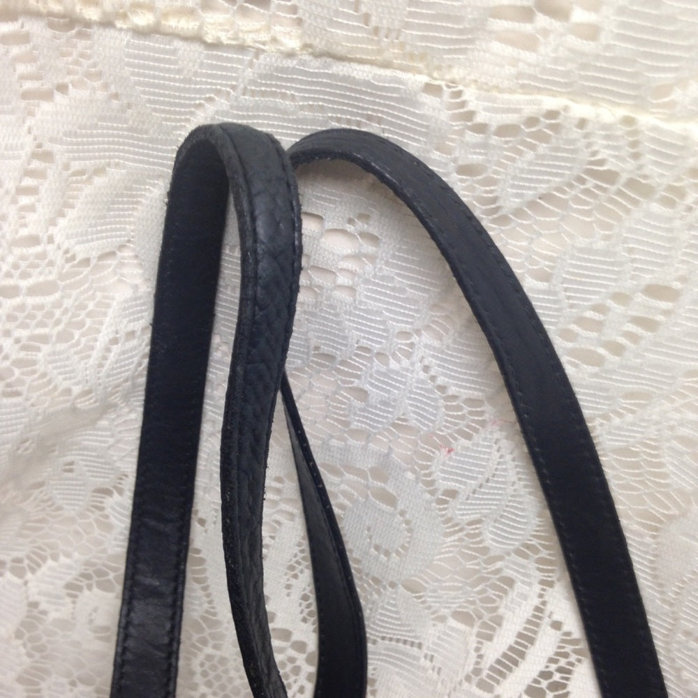 Vintage Gucci Italy, Black Mono Hand-Shoulder Bag