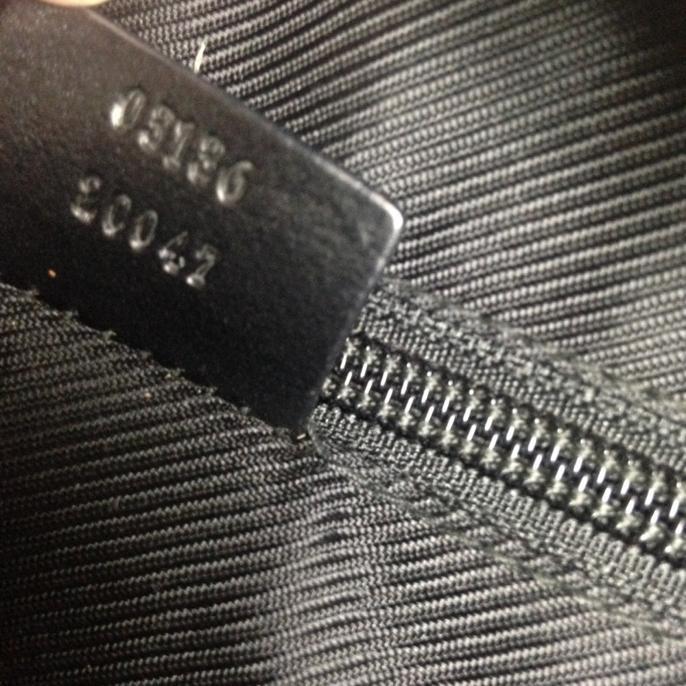 Vintage Gucci Italy, Black Mono Hand-Shoulder Bag