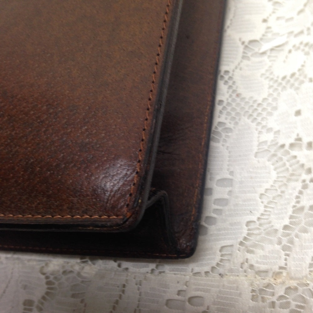 Vintage Gucci Unisex Brown Leather Unisex Briefcas