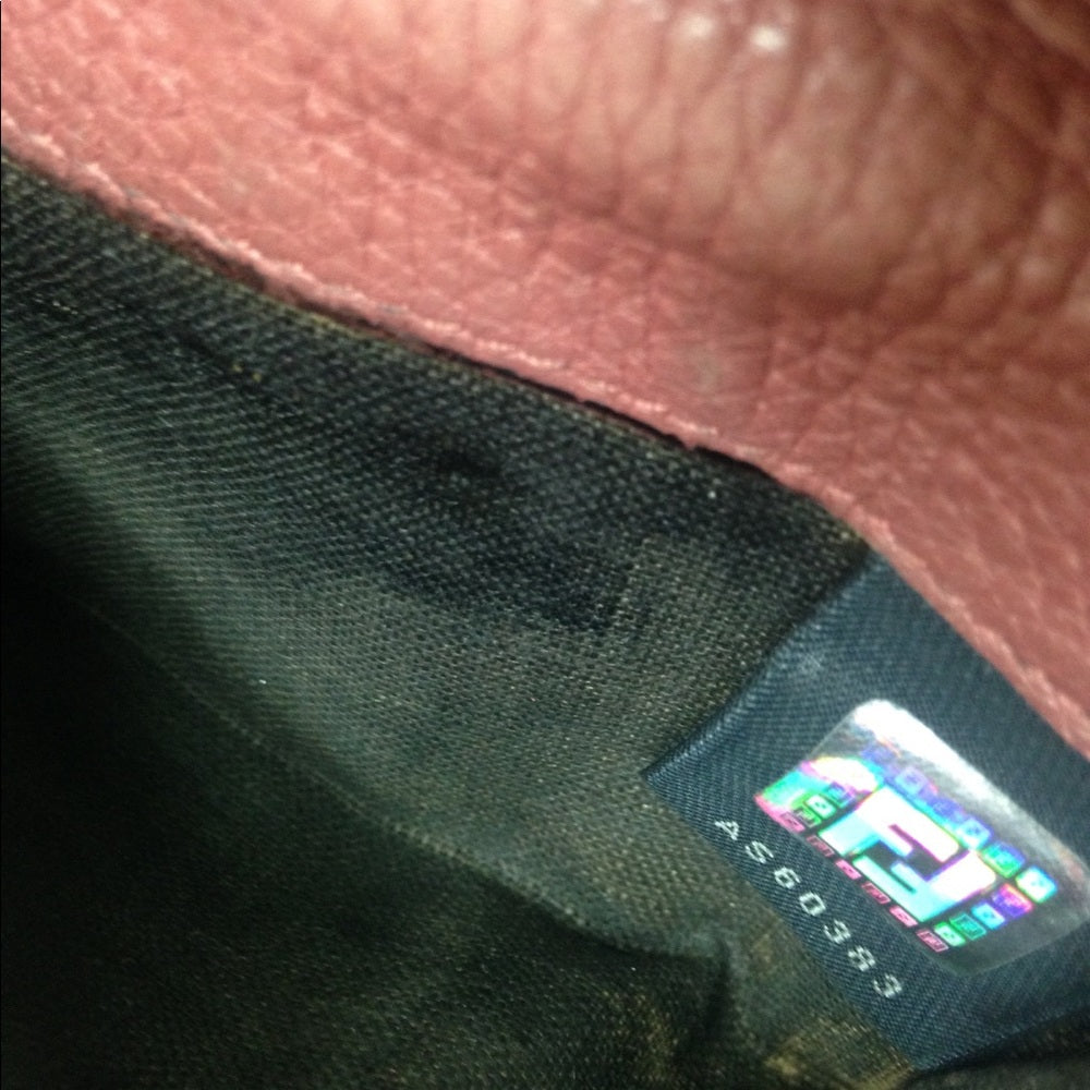 Fendi Selleria Black-Pink Compact Wallet