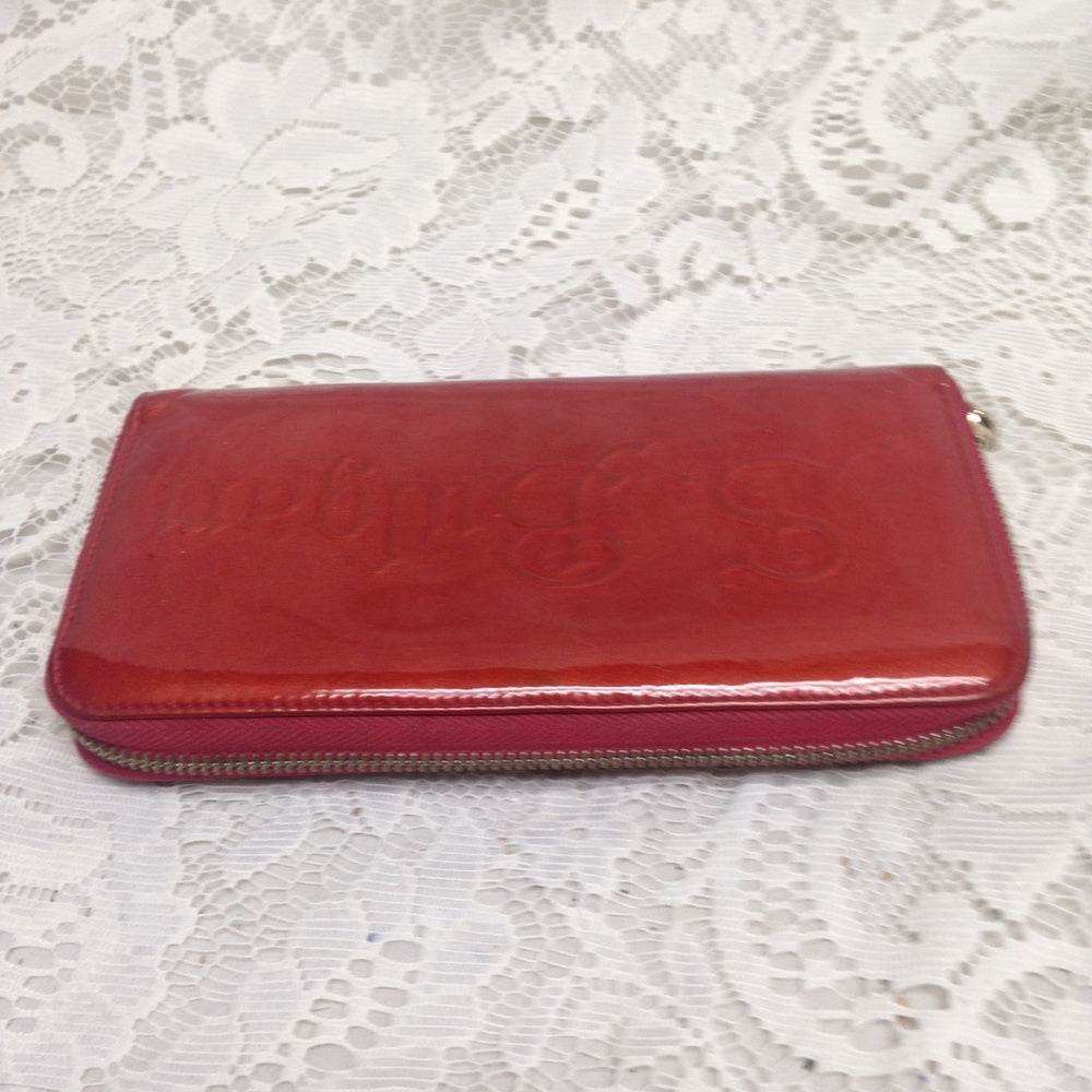 Commemorative S. Bulgari Red Vernis Long Wallet