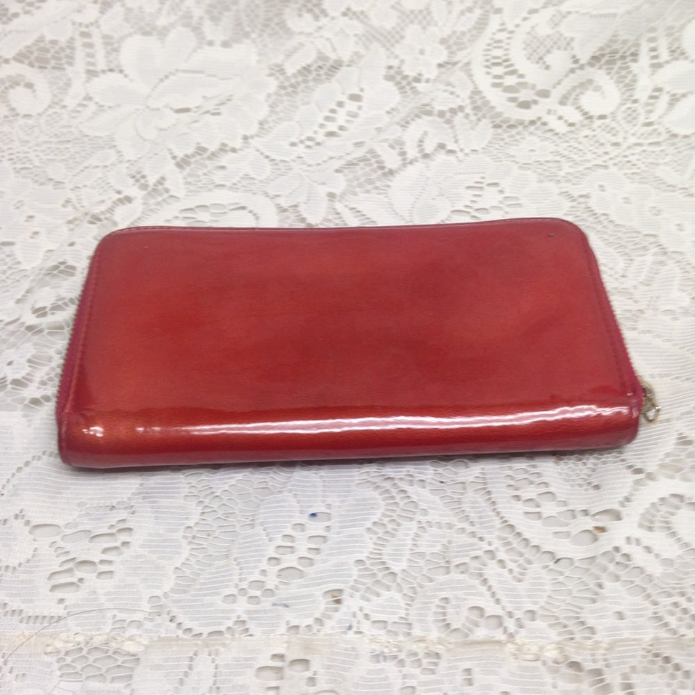 Commemorative S. Bulgari Red Vernis Long Wallet