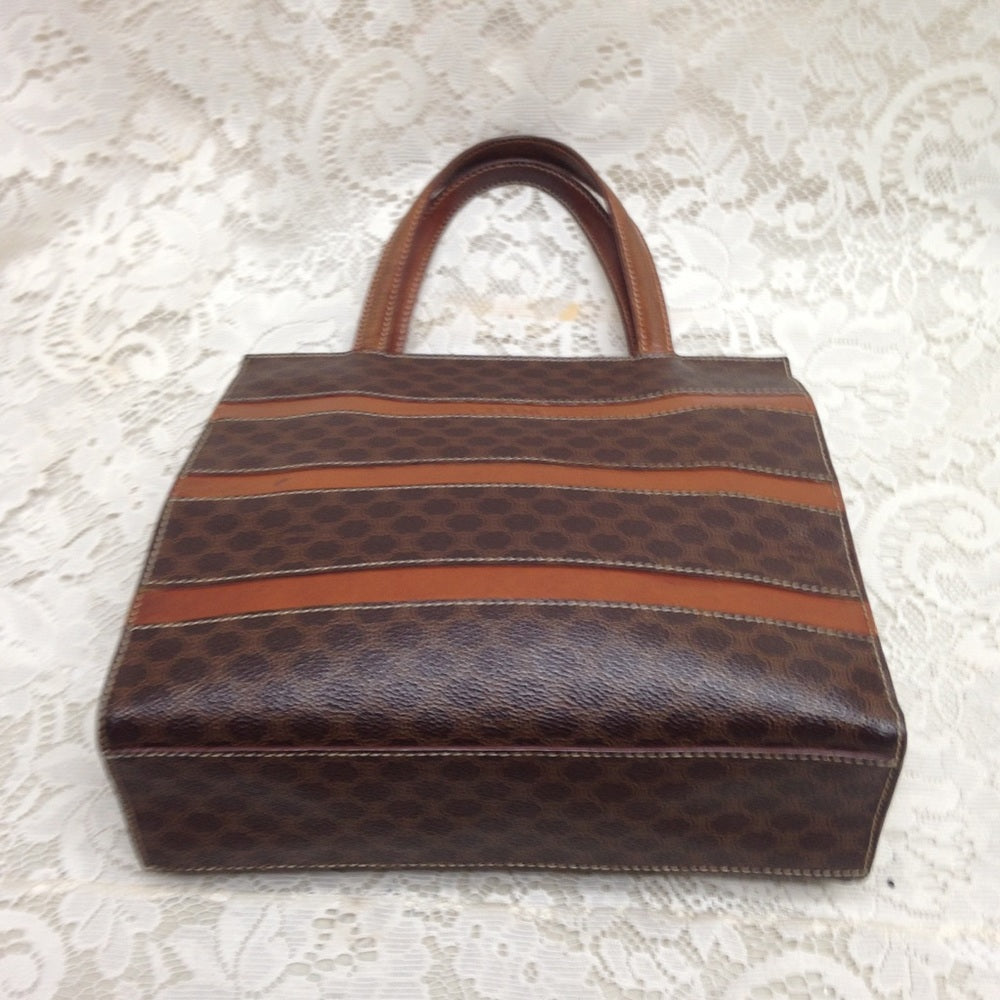 Celine Brown Macadam Handbag 10in x 9in x 3in