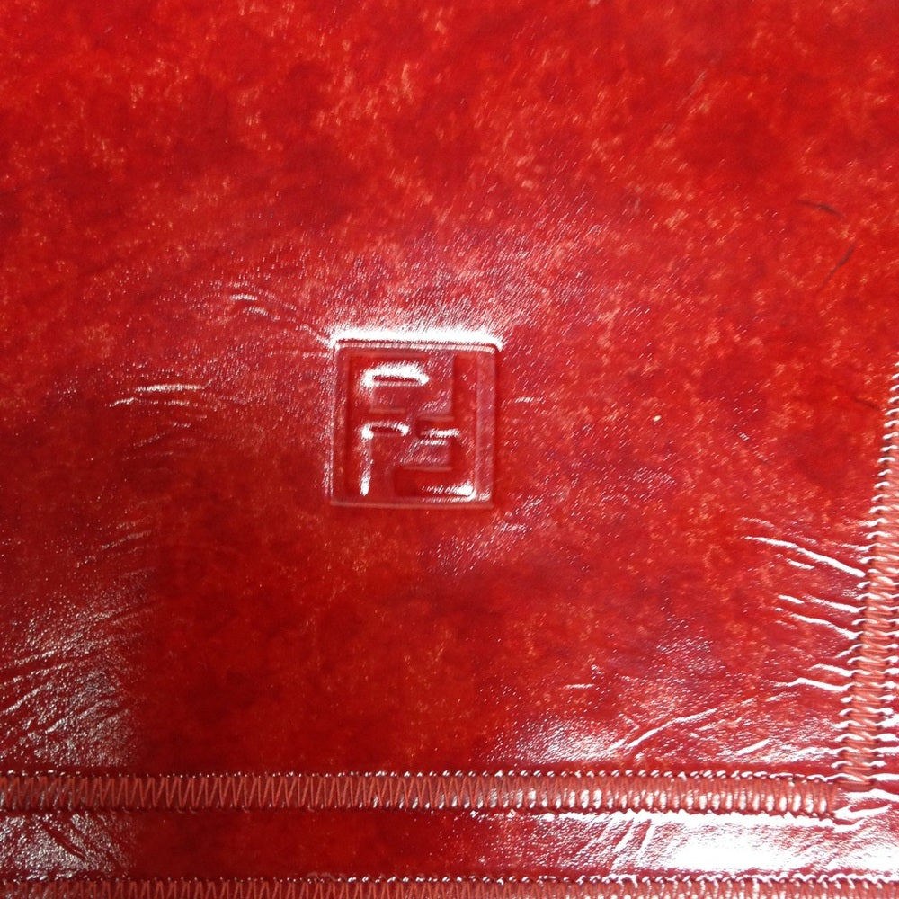 Fendi Red Patent Leather Clutch-Crossbody