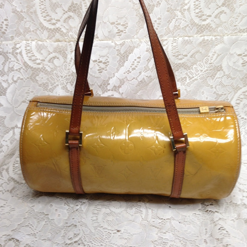 Louis Vuitton Yellow Vernis Papillon Handbag