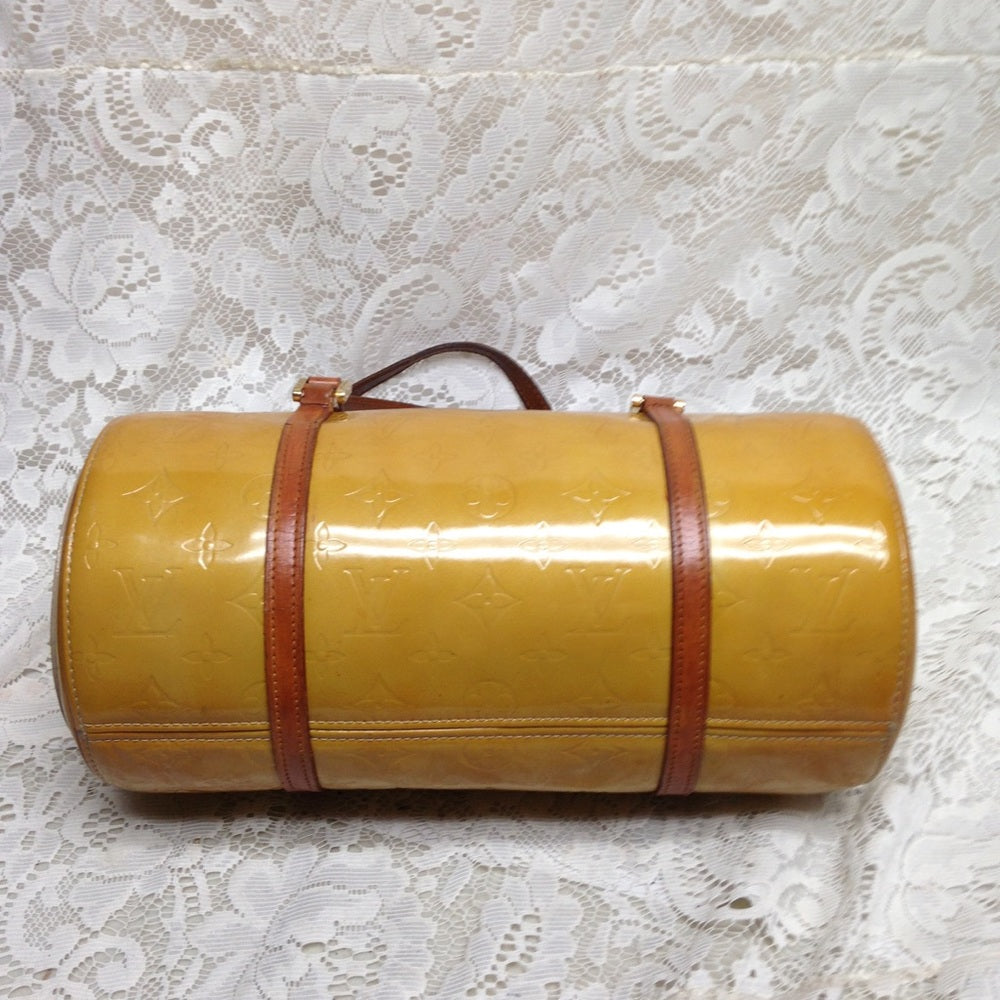 Louis Vuitton Yellow Vernis Papillon Handbag