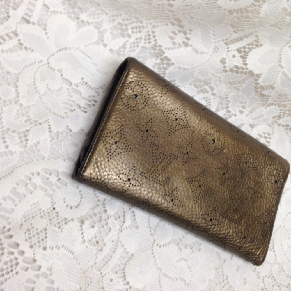 Louis Vuitton Gold Trifold Wallet
