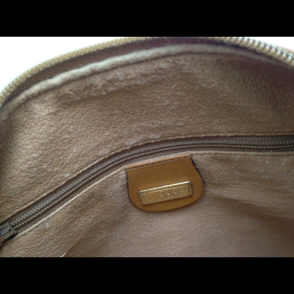 Vintage, Rare, Gucci, Brown Mono Crossbody