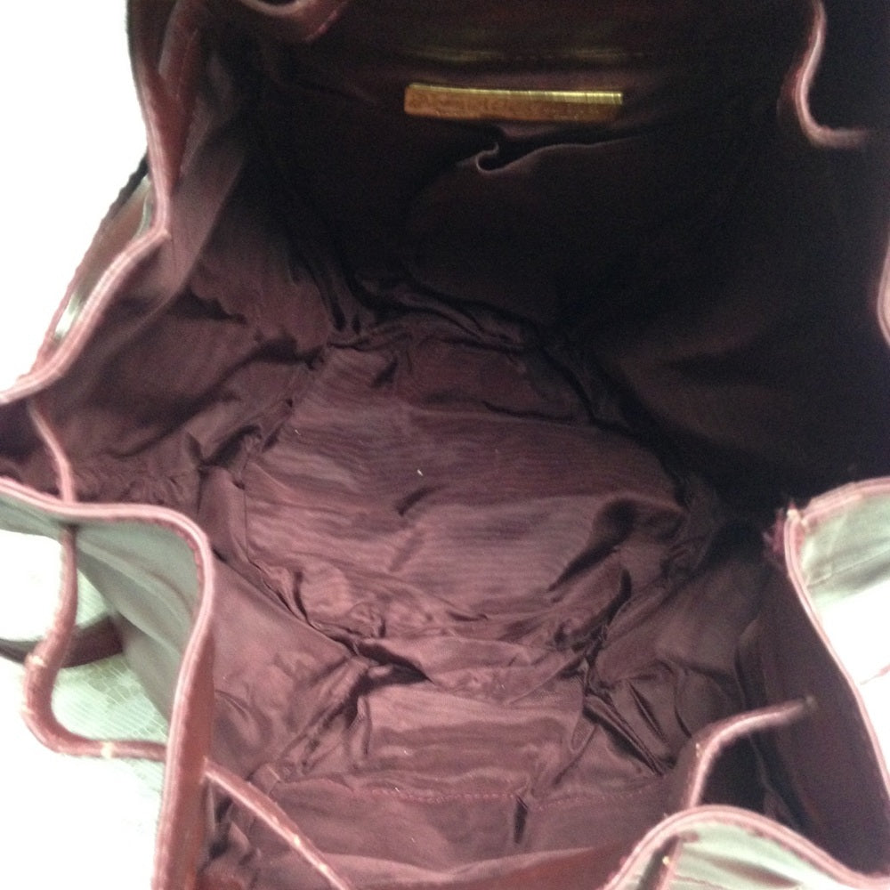 Cartier Burgundy Leather GM Drawstring Shoulder Ba