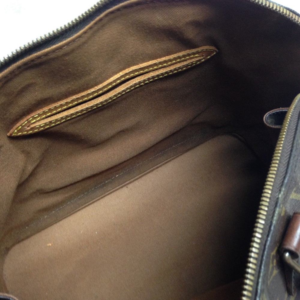 Louis Vuitton Alma Handbag w/ Dk Brown Leather Tri