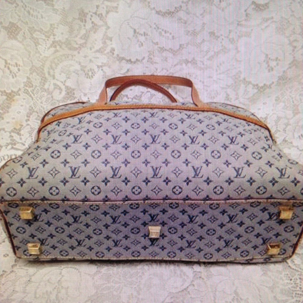 Louis Vuitton Marie Mini White-Blue Denim Handbag