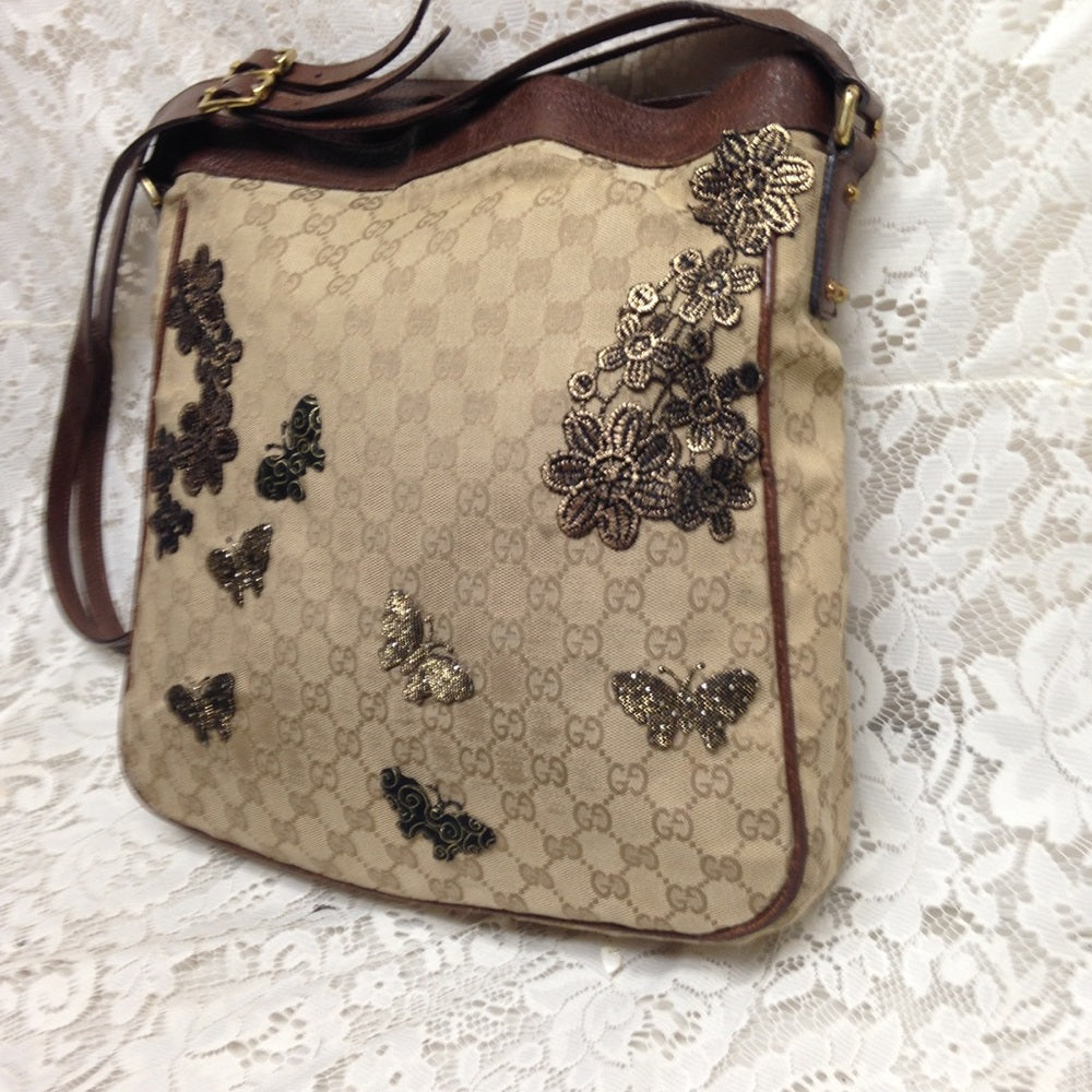 Vintage Gucci Italy, Brown Mono Shoulder Bag