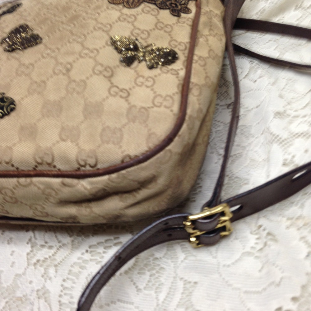 Vintage Gucci Italy, Brown Mono Shoulder Bag